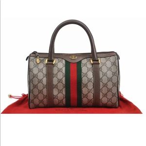 Authentic GUCCI Web Cherry Line Handbag 100%